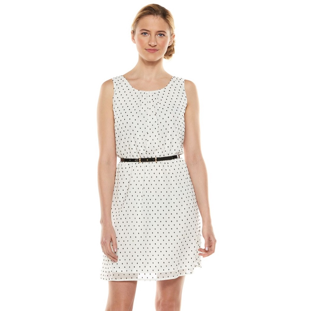 Elle Clip-Dot A-Line Dress